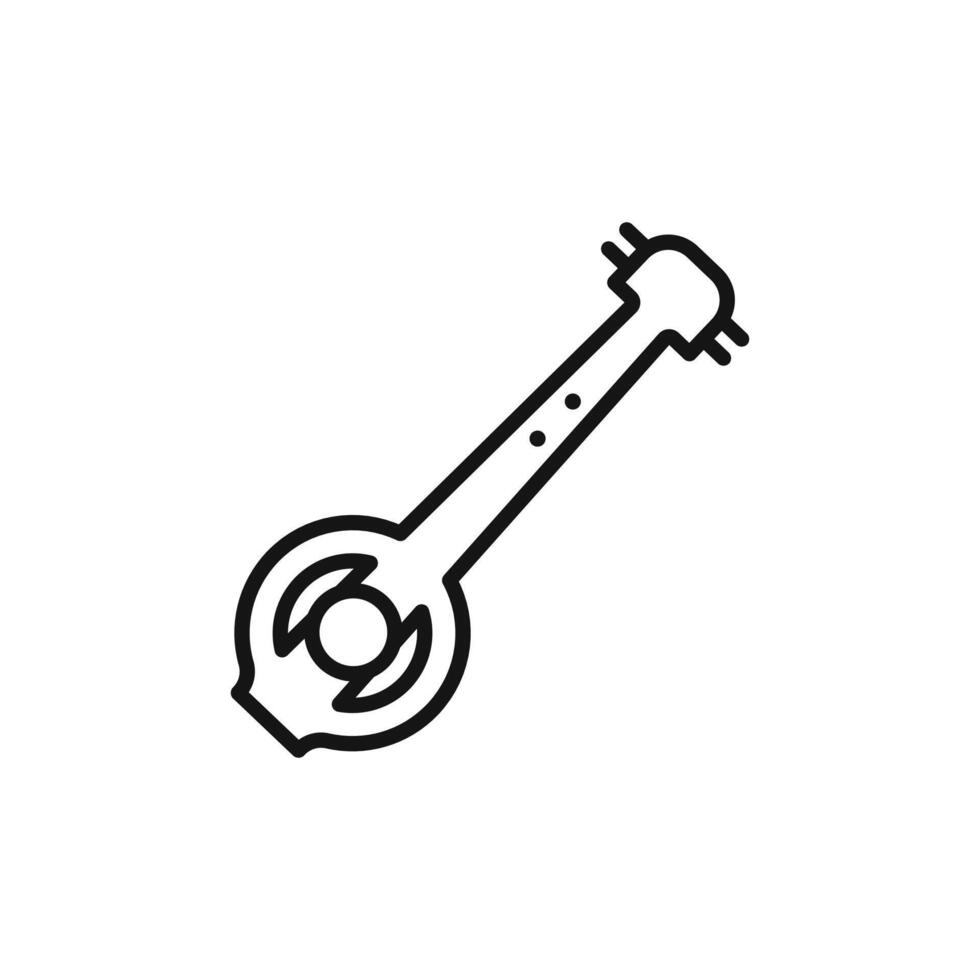 banjo icon logo sign outline vector