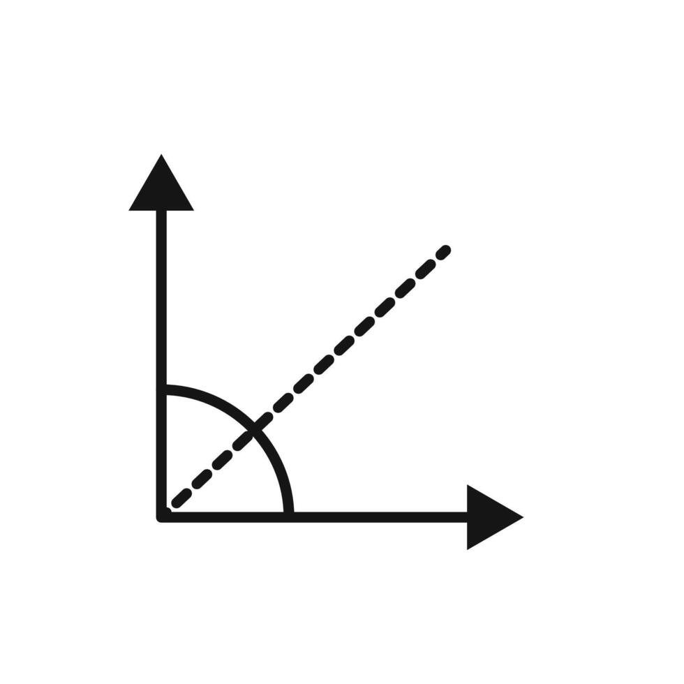 angle inclination icon logo sign outline vector