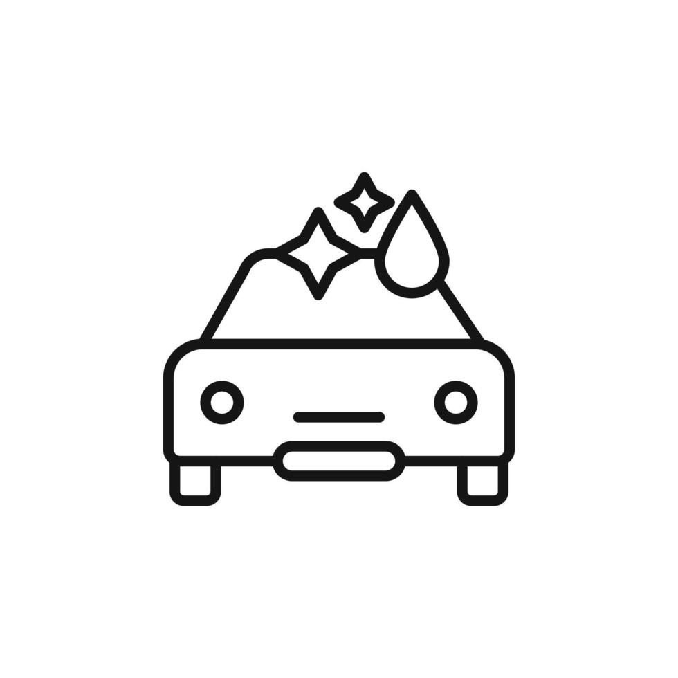 carwash icon logo sign outline vector