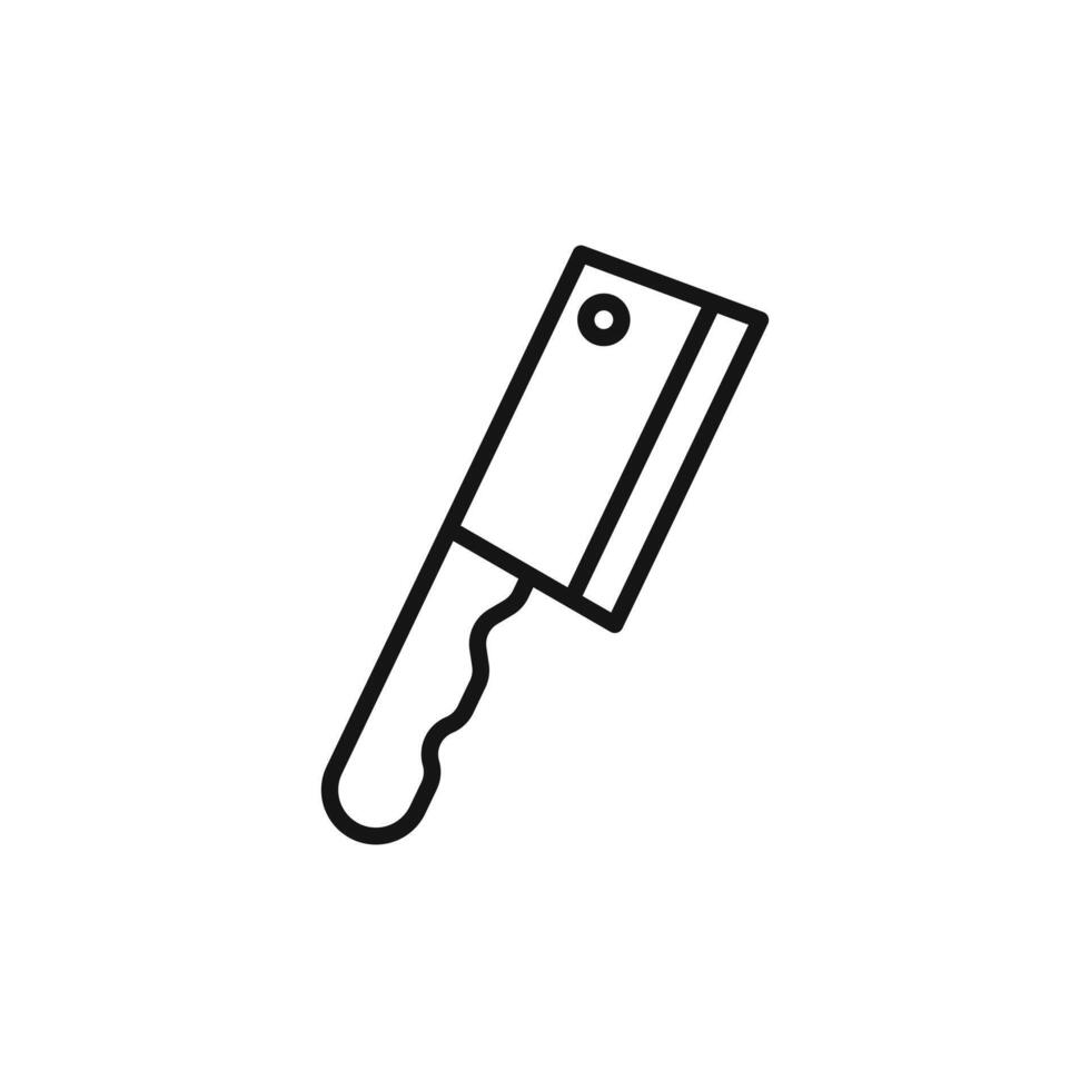 cooking chef knife icon logo sign outline vector