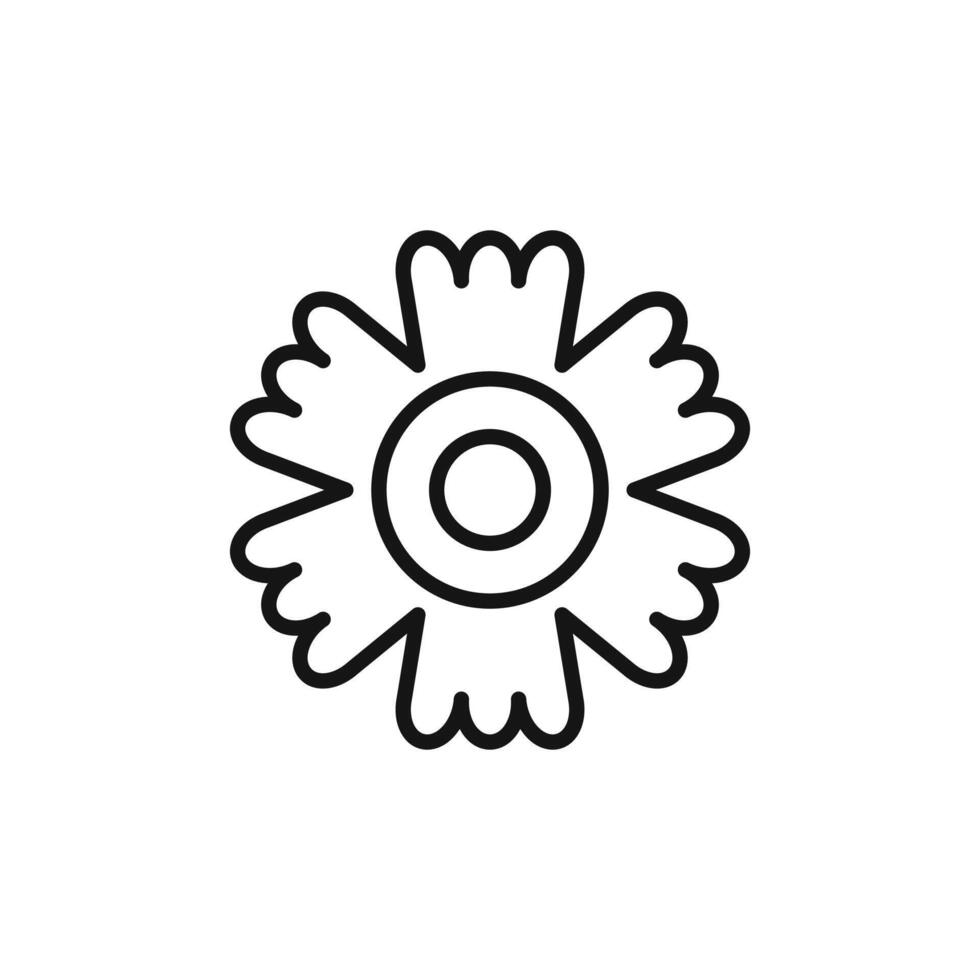 dianthus icon logo sign outline vector