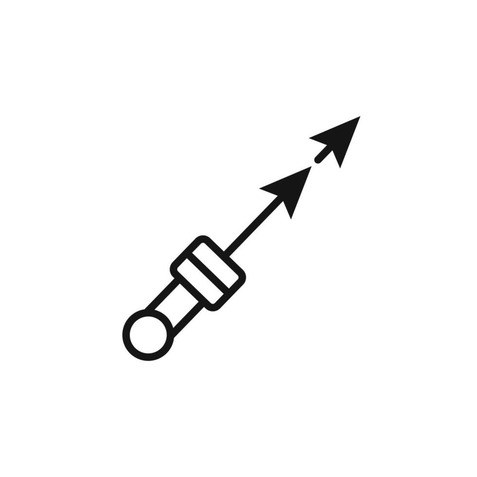harpoon icon logo sign outline vector