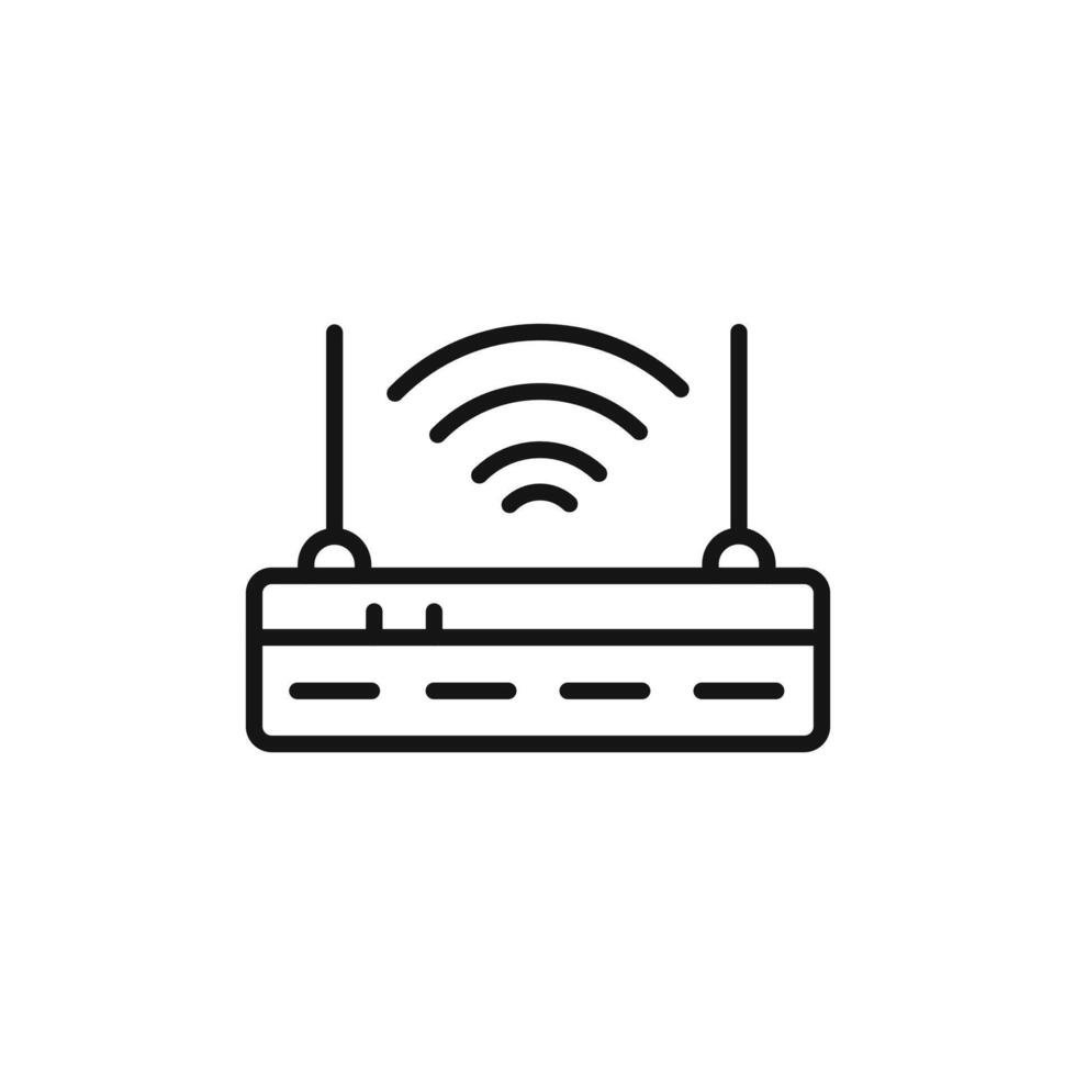 internet router icon logo sign outline vector