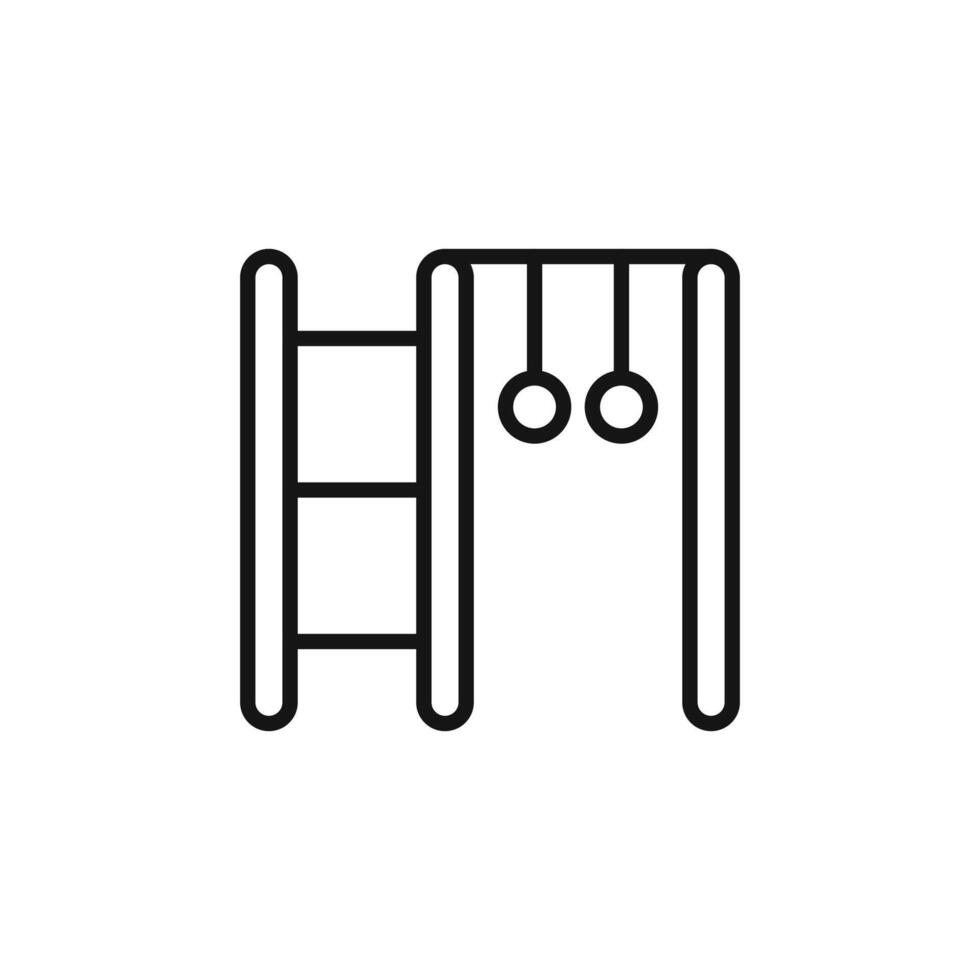 jungle gym icon logo sign outline vector
