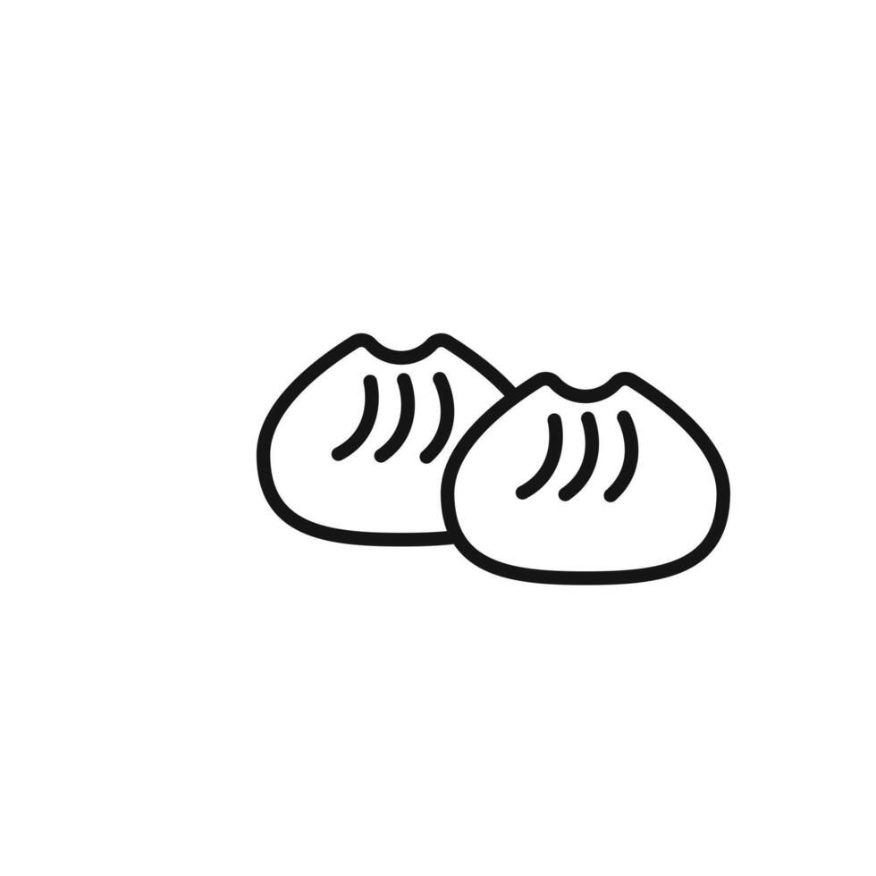 mantou icon logo sign outline vector