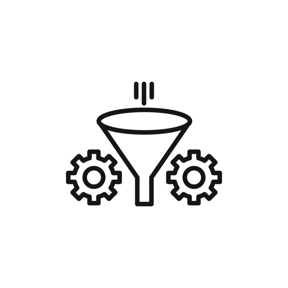 refinement icon logo sign outline vector