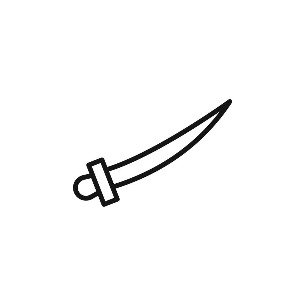 sabre icon logo sign outline vector