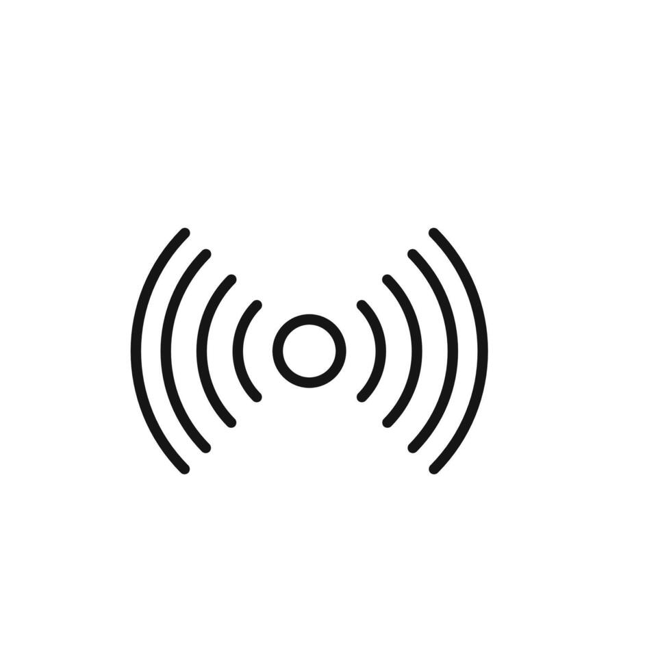 Sensor icon logo sign outline vector