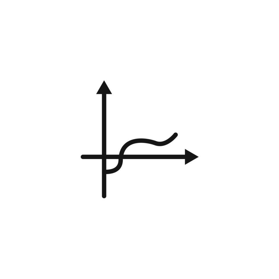 sinusoid icon logo sign outline vector