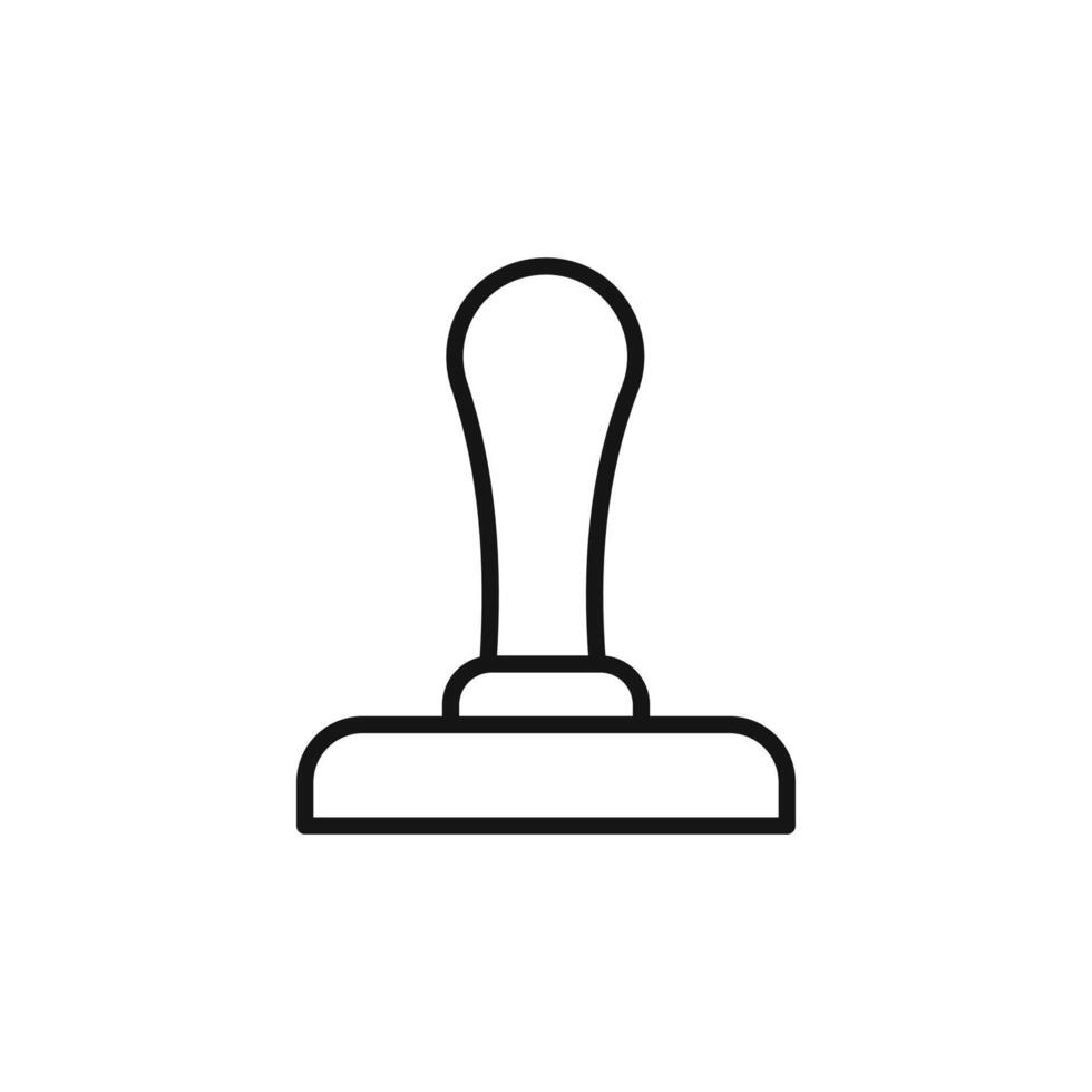 stamp icon logo sign outline vector