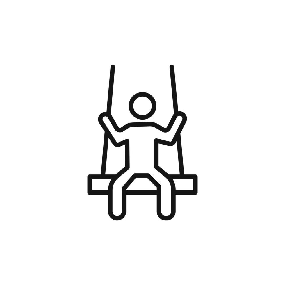 Swing Icon logo sign outline vector