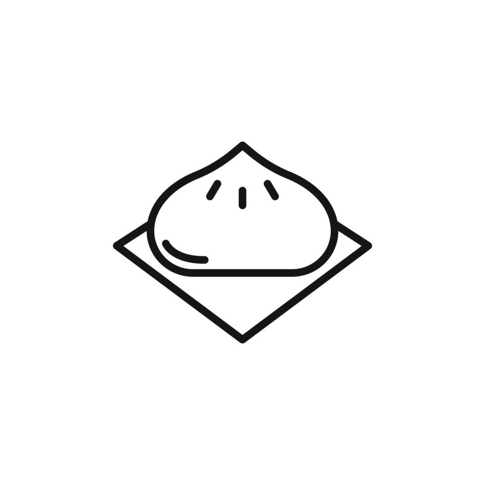 wonton icon logo sign outline vector