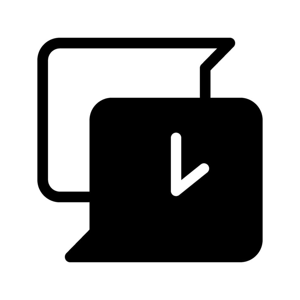 Chat Time Icon Symbol Design Illustration vector