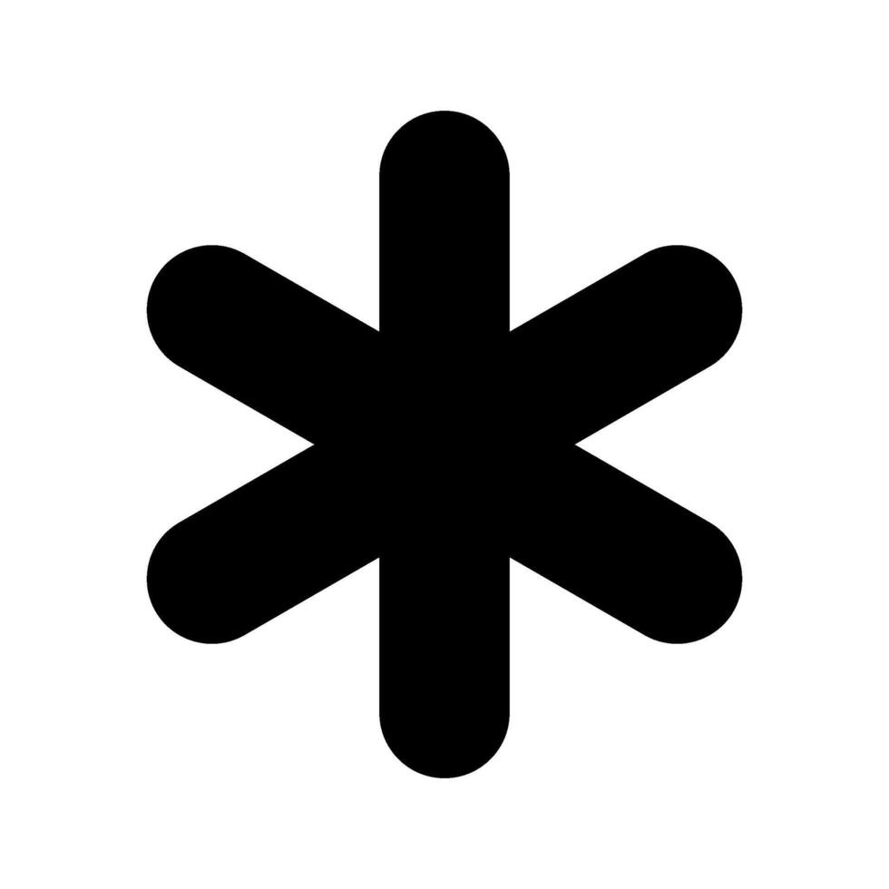 Snowflake Icon Symbol Design Illustration vector