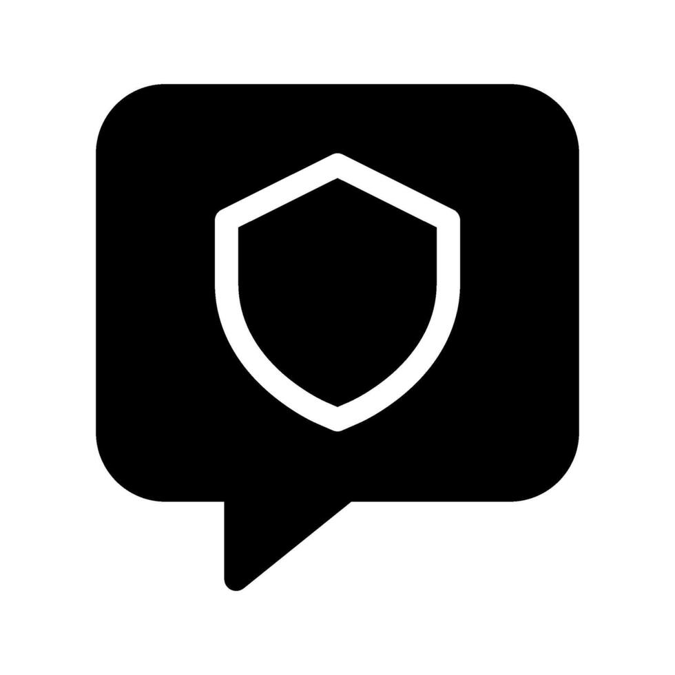 Chat Security Icon Symbol Design Illustration vector