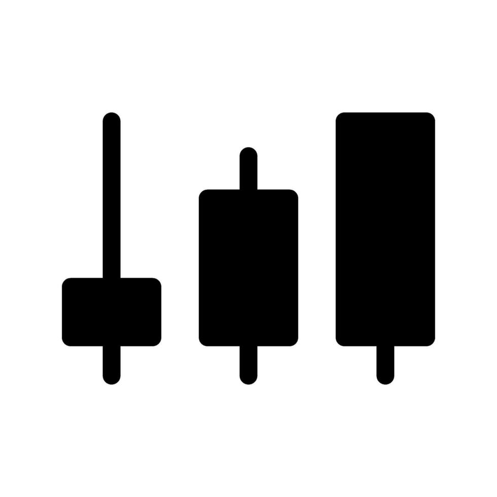 Candlestick Icon Symbol Design Illustration vector