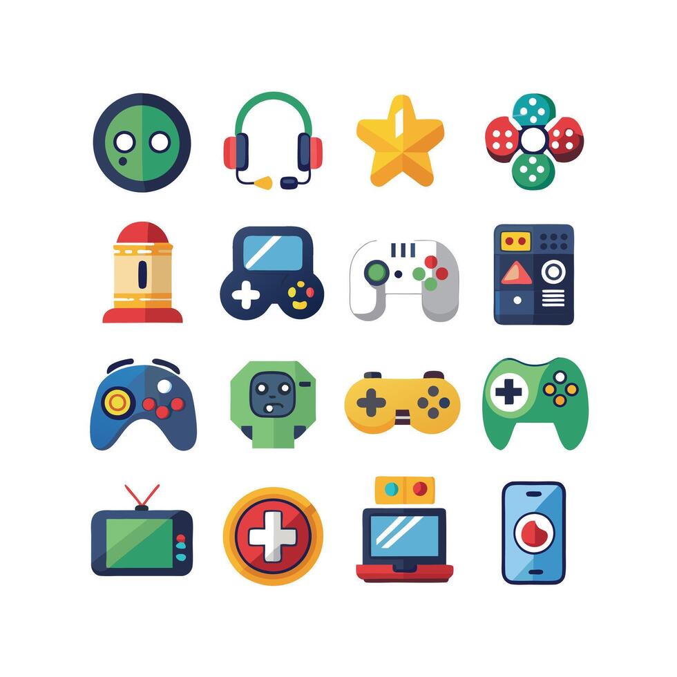 Gaming Icon Set IllustrationGaming Icon Set Illustration vector