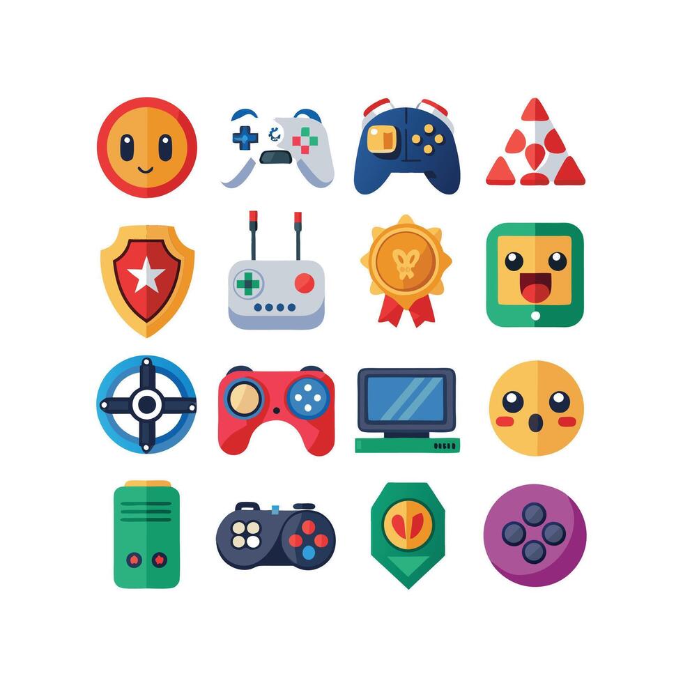 Gaming Icon Set IllustrationGaming Icon Set Illustration vector
