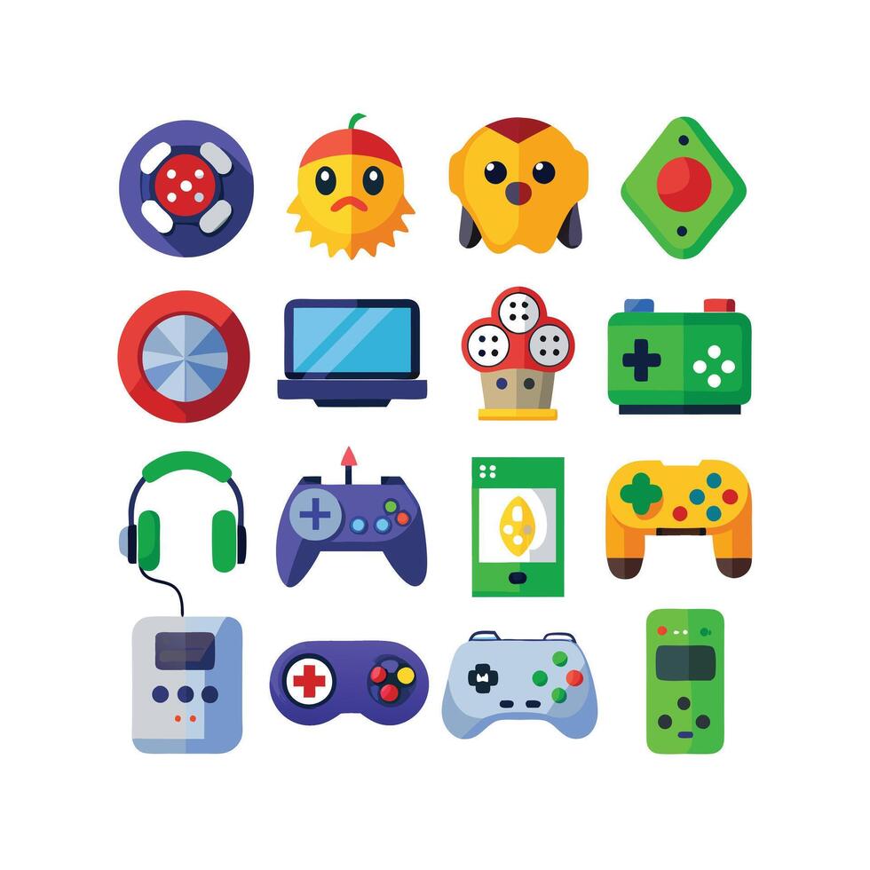 Gaming Icon Set IllustrationGaming Icon Set Illustration vector