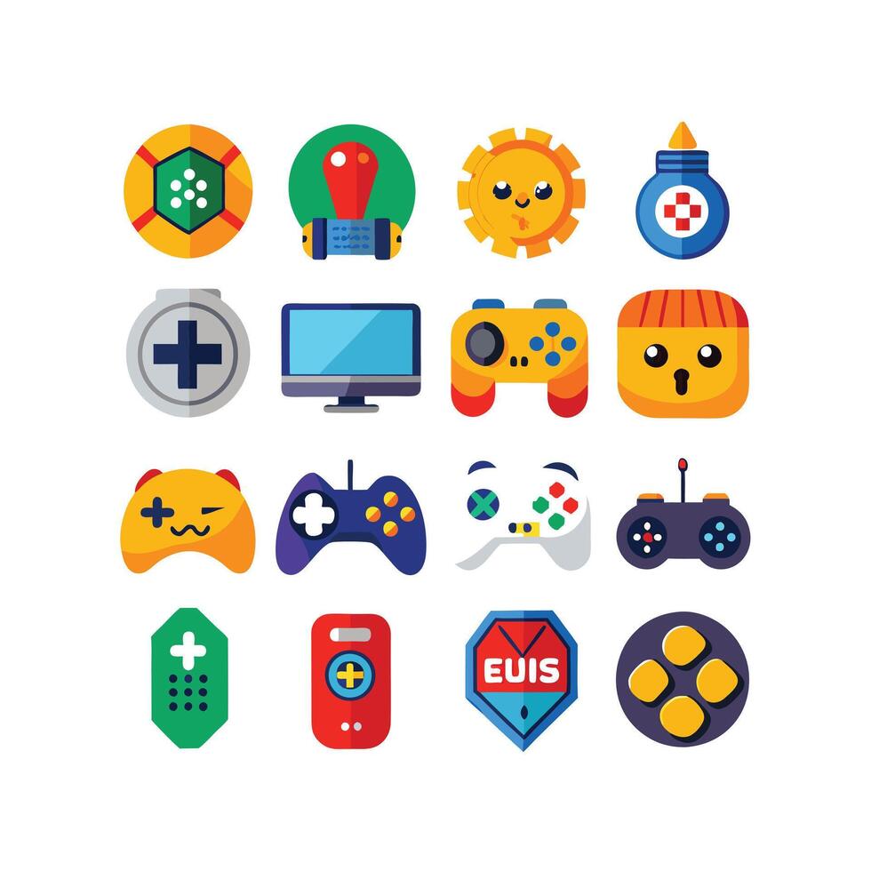 Gaming Icon Set IllustrationGaming Icon Set Illustration vector