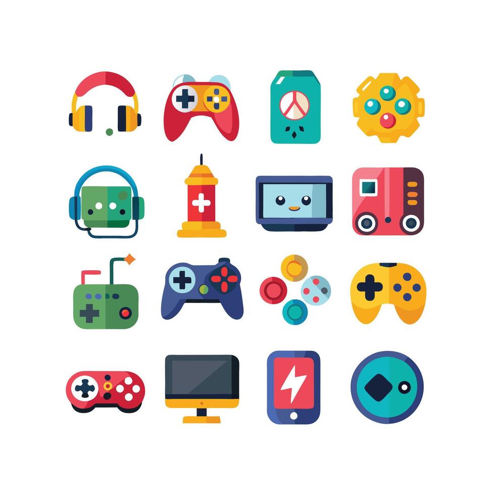 Gaming Icon Set IllustrationGaming Icon Set Illustration vector