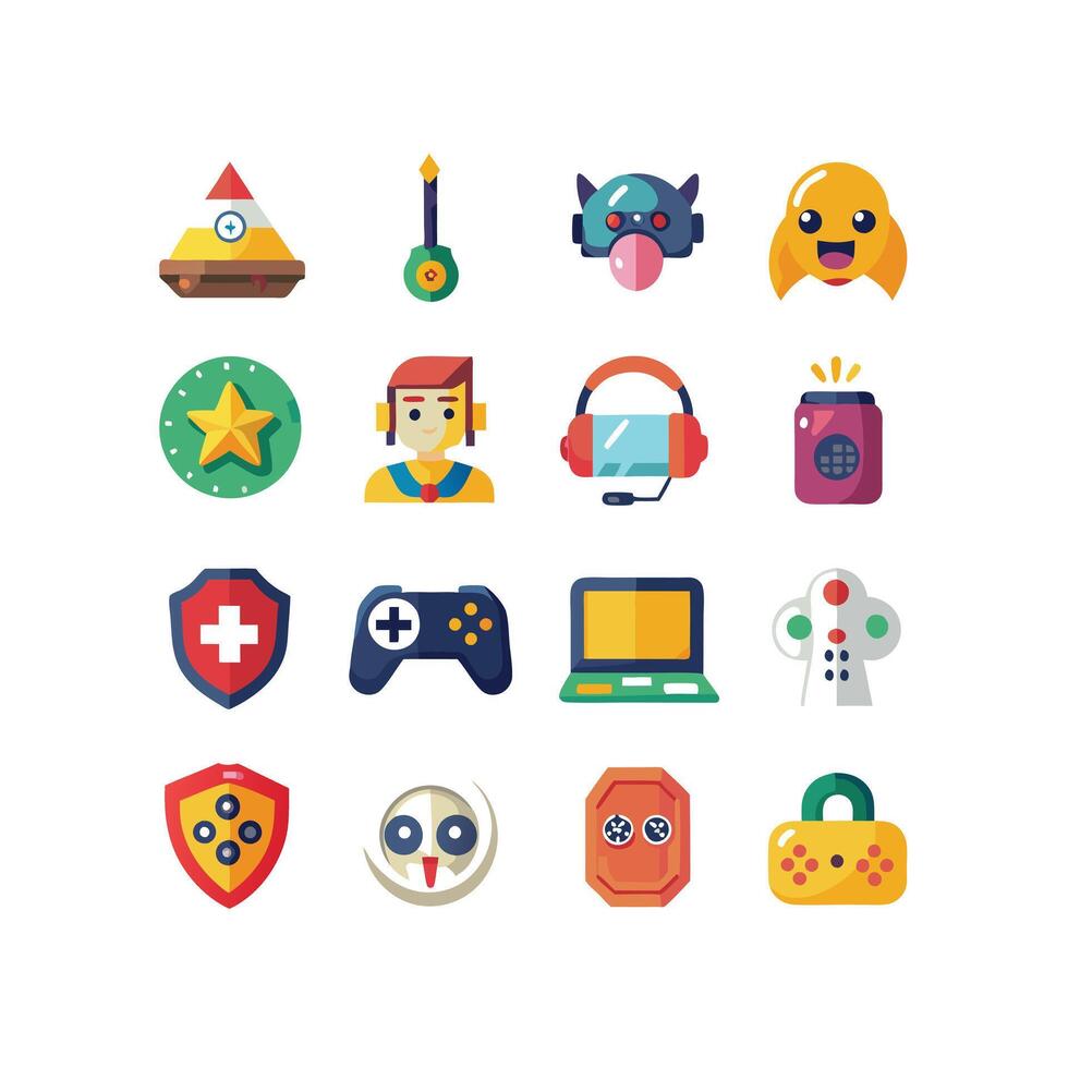 Gaming Icon Set IllustrationGaming Icon Set Illustration vector