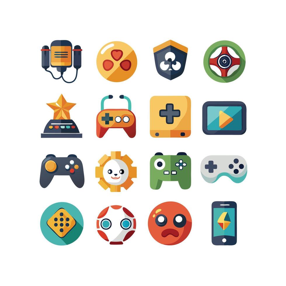 Gaming Icon Set IllustrationGaming Icon Set Illustration vector