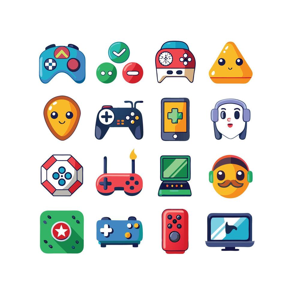 Gaming Icon Set IllustrationGaming Icon Set Illustration vector