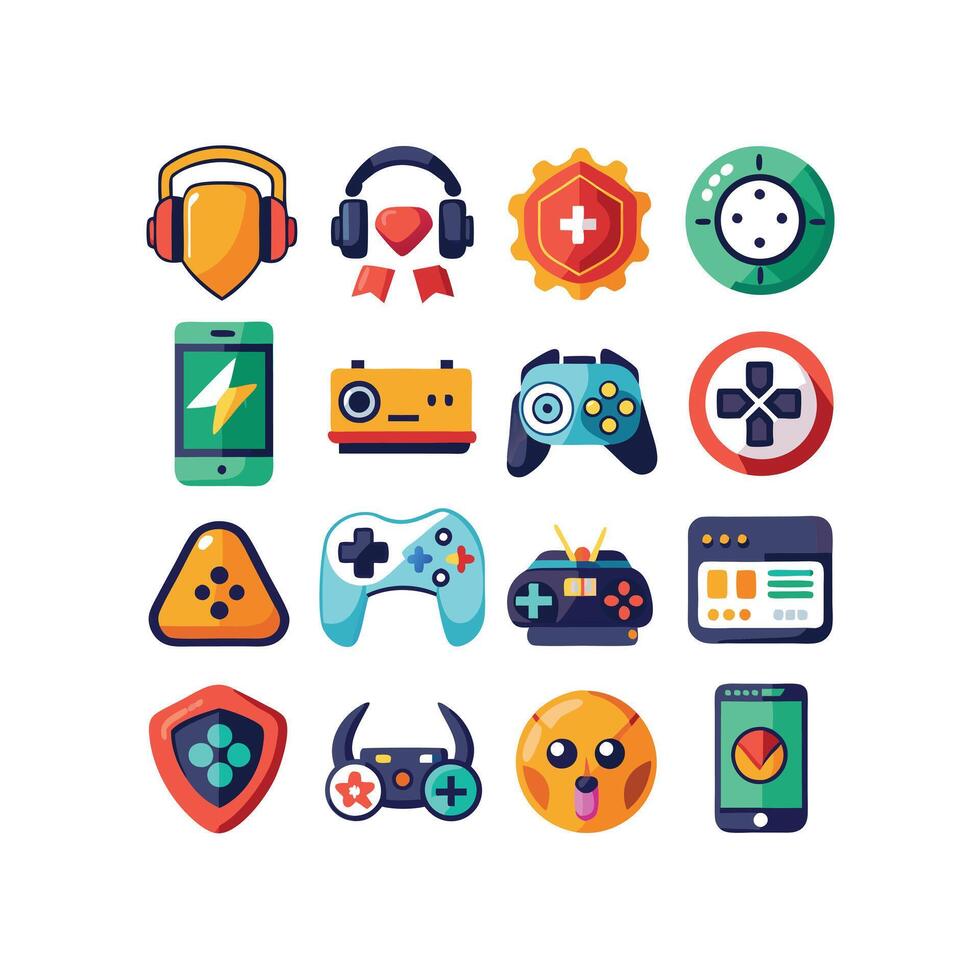 Gaming Icon Set IllustrationGaming Icon Set Illustration vector