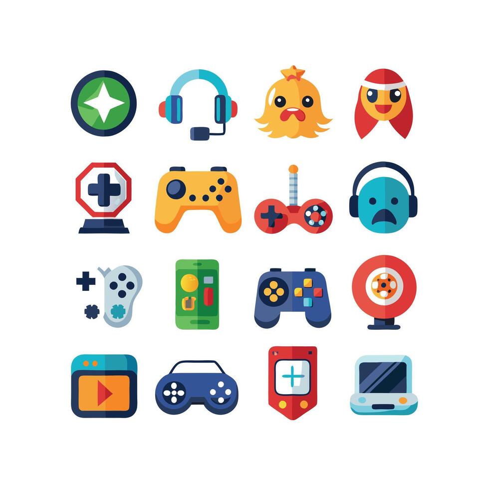 Gaming Icon Set IllustrationGaming Icon Set Illustration vector
