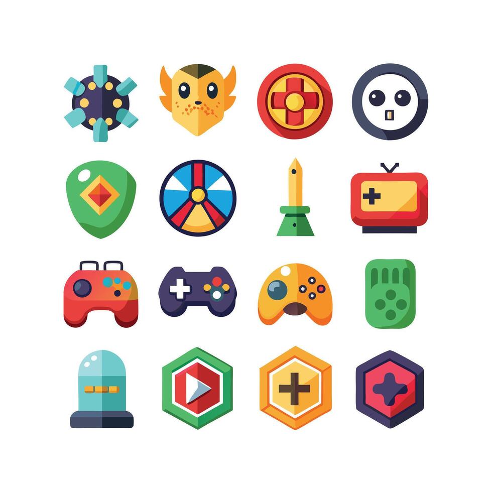 Gaming Icon Set IllustrationGaming Icon Set Illustration vector