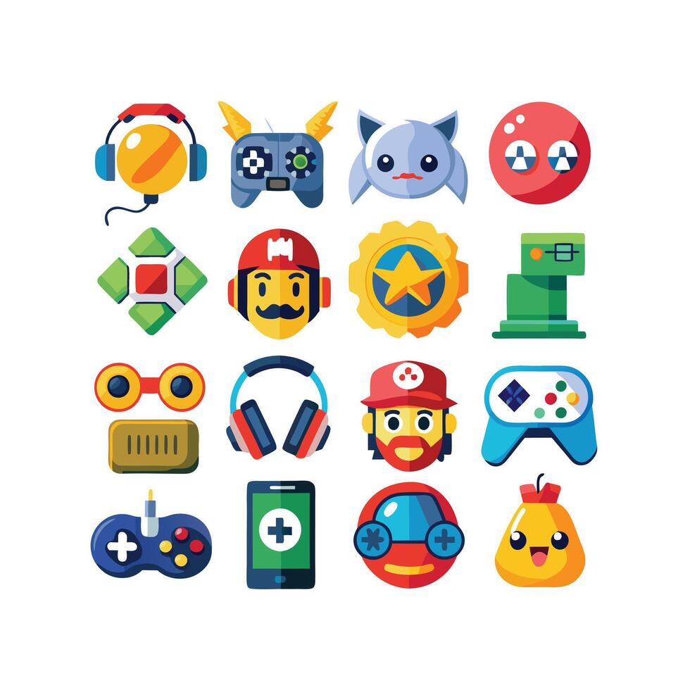 Gaming Icon Set IllustrationGaming Icon Set Illustration vector