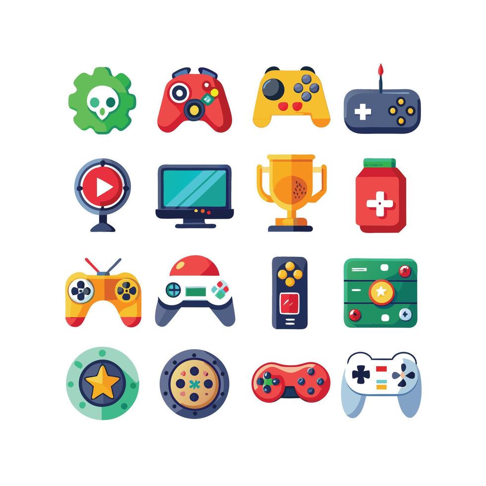 Gaming Icon Set IllustrationGaming Icon Set Illustration vector
