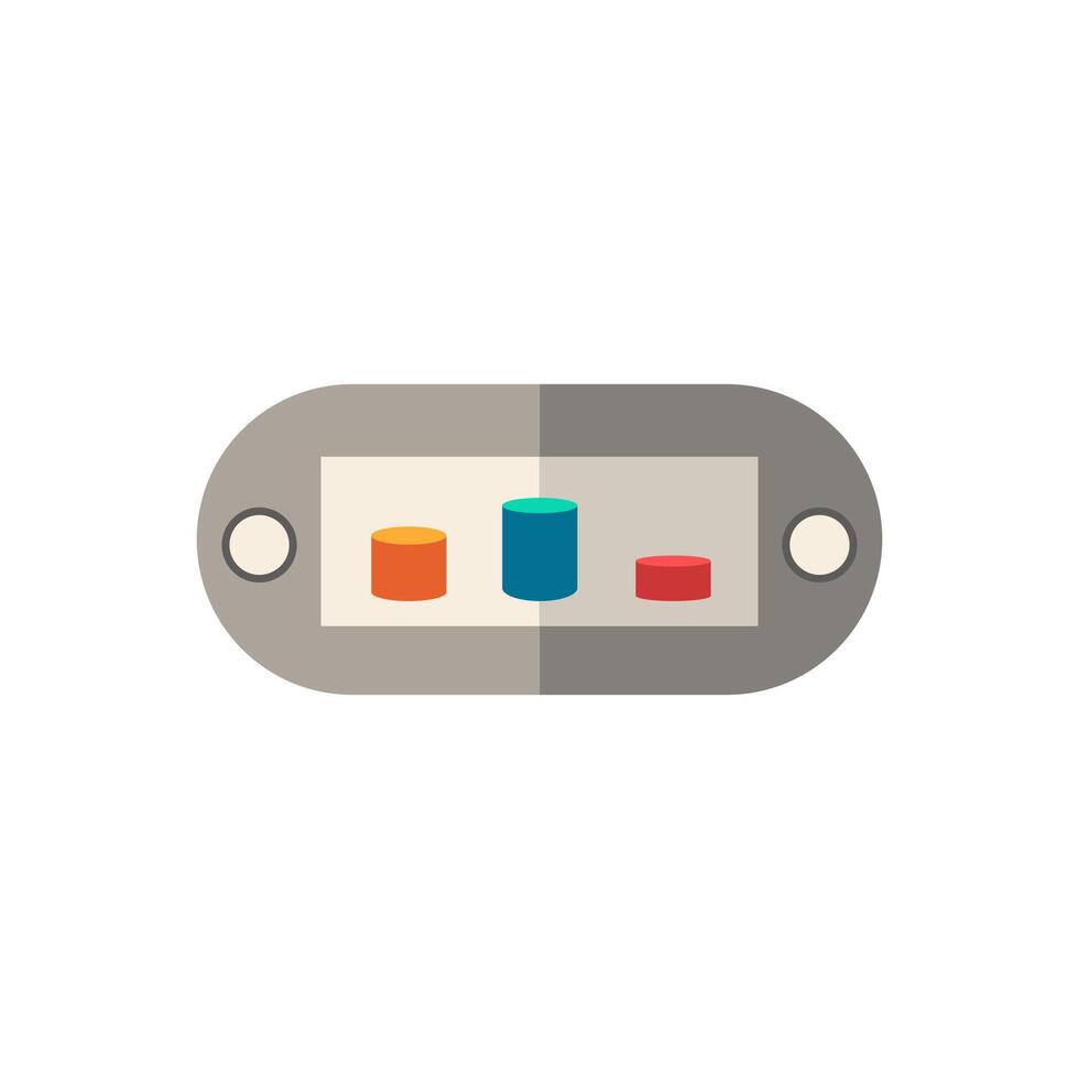 Portable Games flat icon. Color simple element from wearable devices collection. Creative Portable Games icon for web design, templates, infographics and more vector
