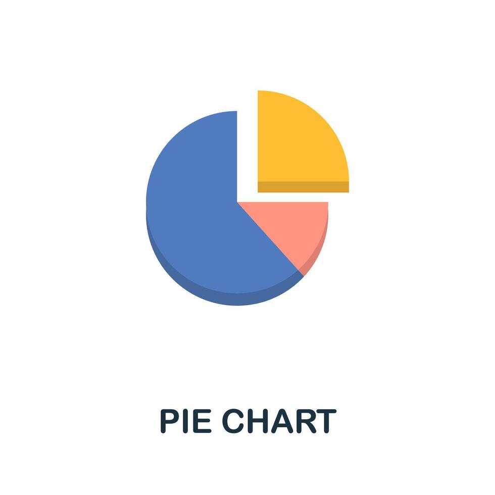 Pie Chart icon. Flat sign element from time management collection. Creative Pie Chart icon for web design, templates, infographics and more vector