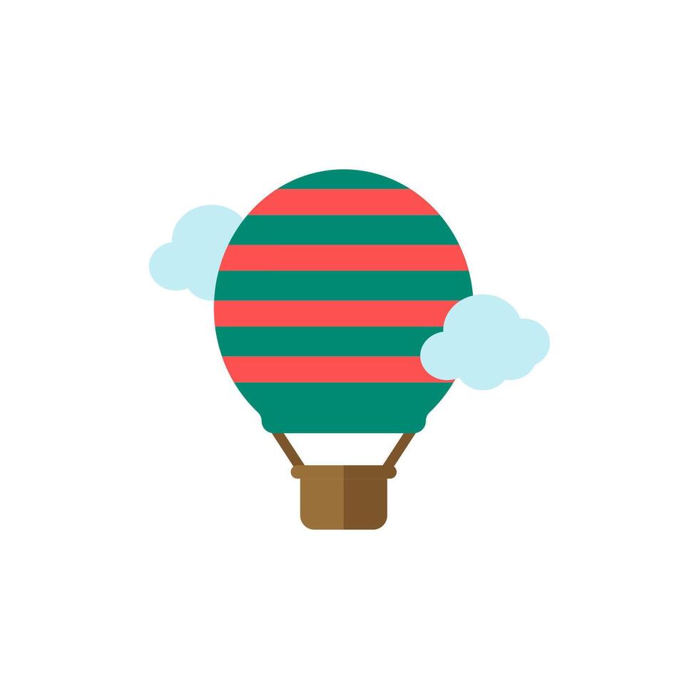 Air Balloon flat icon. Color simple element from summer tourism collection. Creative Air Balloon icon for web design, templates, infographics and more vector
