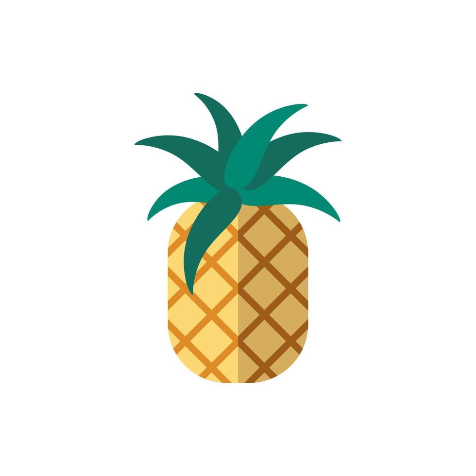 Pineapple flat icon. Color simple element from summer tourism collection. Creative Pineapple icon for web design, templates, infographics and more vector