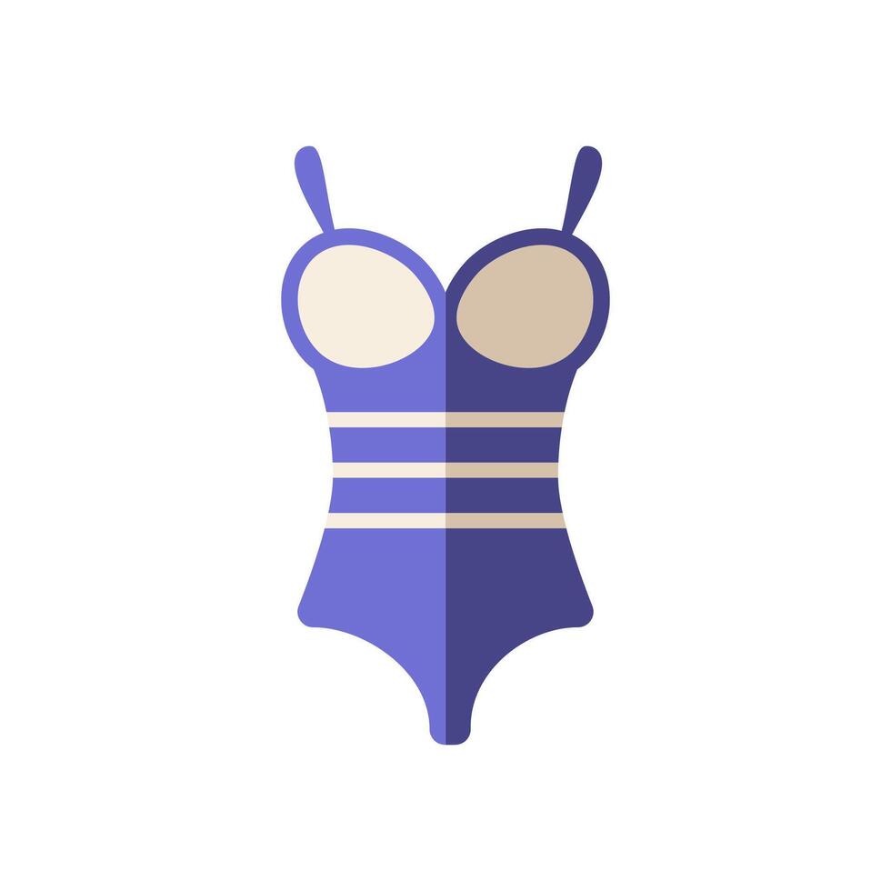 Swimsuit flat icon. Color simple element from summer tourism collection. Creative Swimsuit icon for web design, templates, infographics and more vector