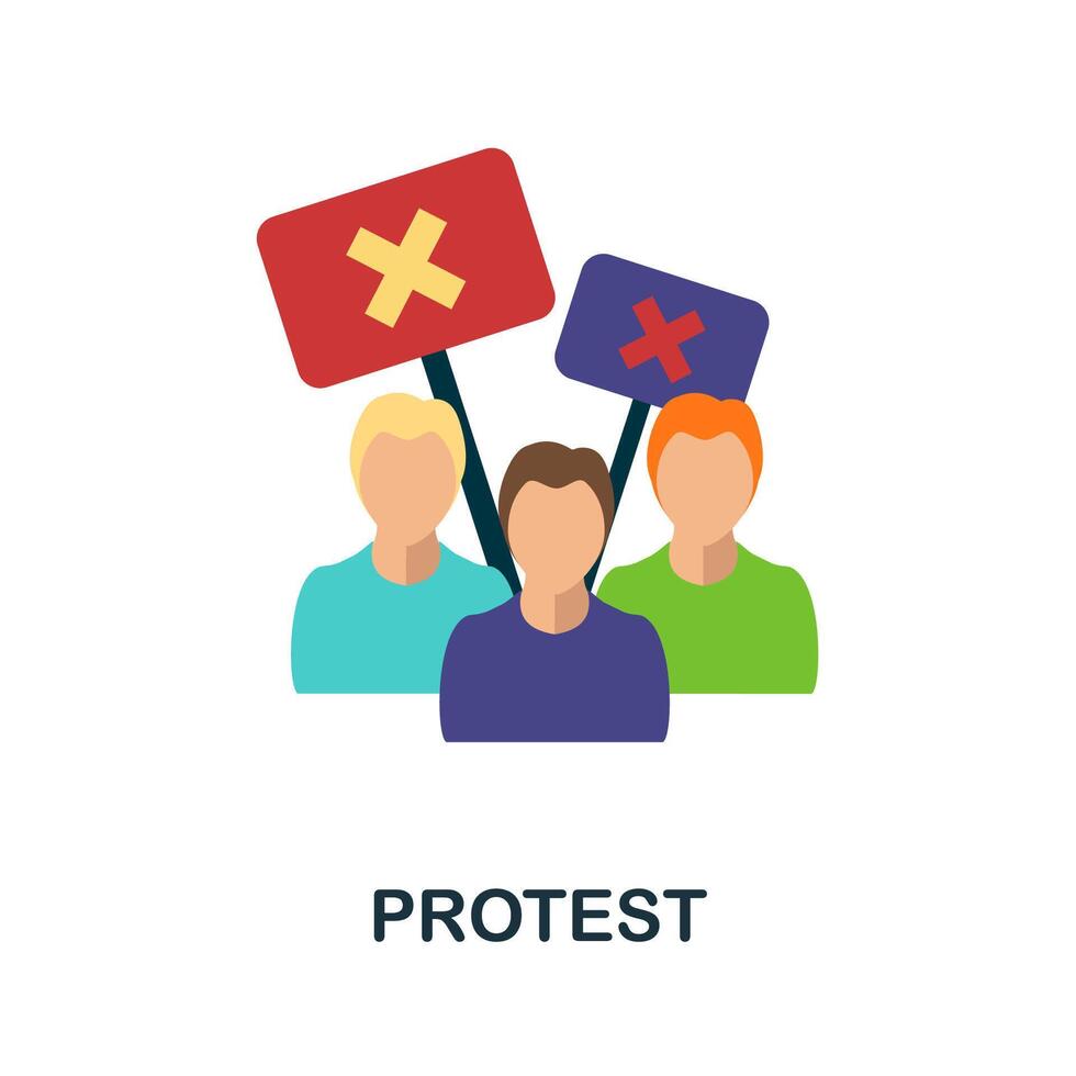 Protest icon. Simple element from protest collection. Creative Protest icon for web design, templates, infographics and more vector