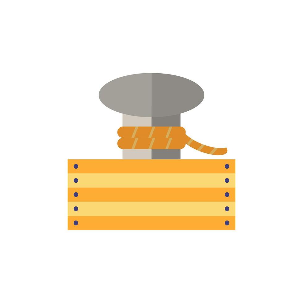 Mooring icon. Simple element from port collection. Creative Mooring icon for web design, templates, infographics and more vector
