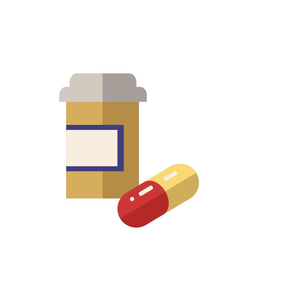 Pills icon. Simple element from pharmacy collection. Creative Pills icon for web design, templates, infographics and more vector