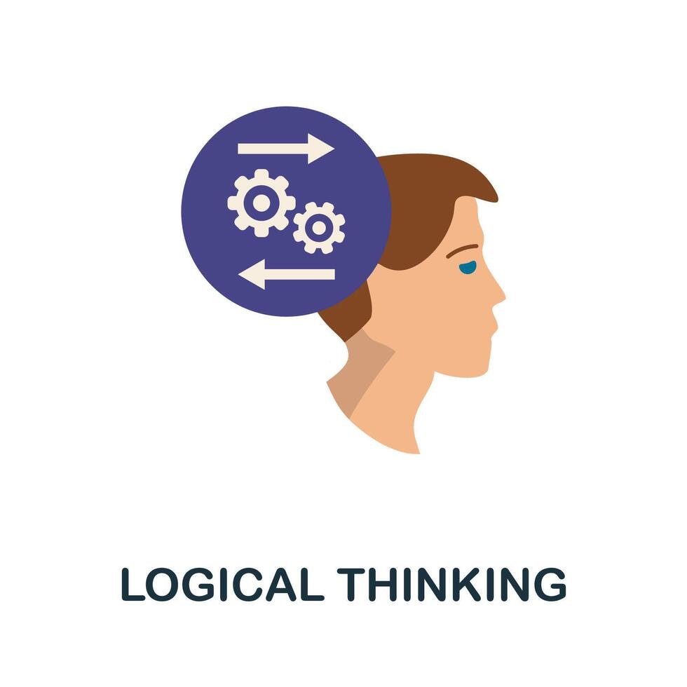 Logical Thinking icon. Simple element from personality collection. Creative Logical Thinking icon for web design, templates, infographics and more vector