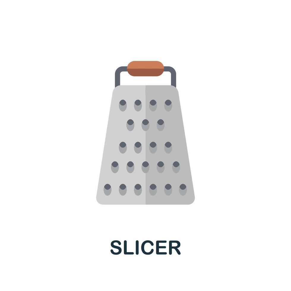 Slicer icon. Simple element from kitchen appliances collection. Creative Slicer icon for web design, templates, infographics and more vector