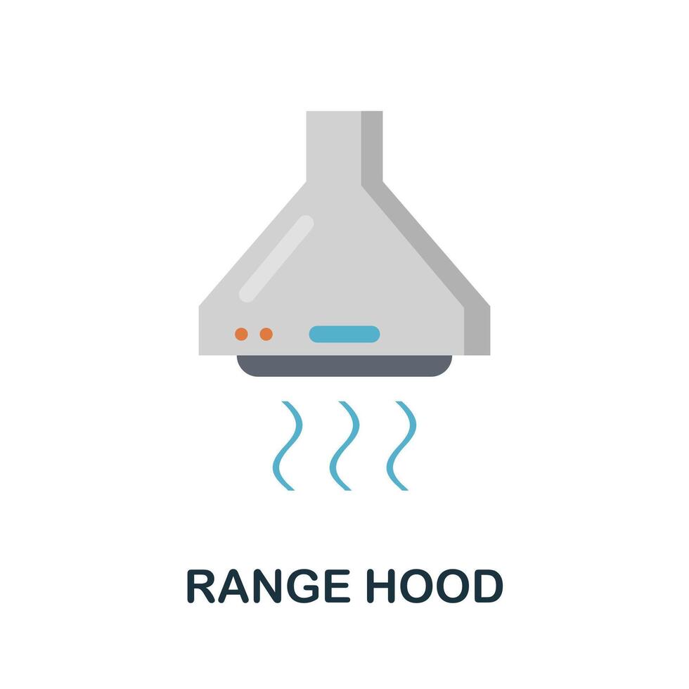 Range Hood icon. Simple element from kitchen appliances collection. Creative Range Hood icon for web design, templates, infographics and more vector