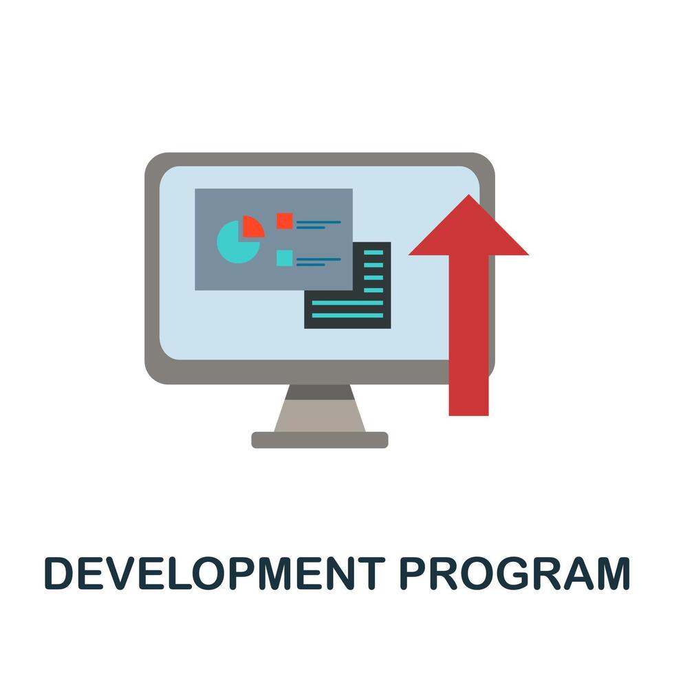 Development Program icon. Simple element from human resources collection. Creative Development Program icon for web design, templates, infographics and more vector