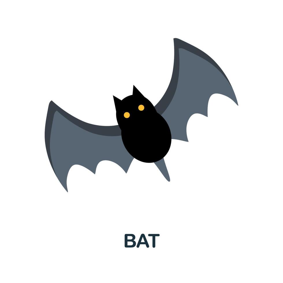 Bat icon. Simple element from halloween collection. Creative Bat icon for web design, templates, infographics and more vector