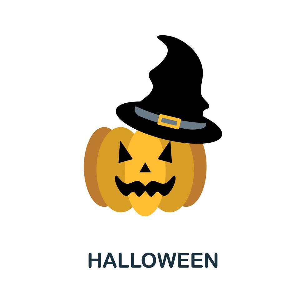Halloween icon. Monochrome simple Halloween icon for templates, web design and infographics vector