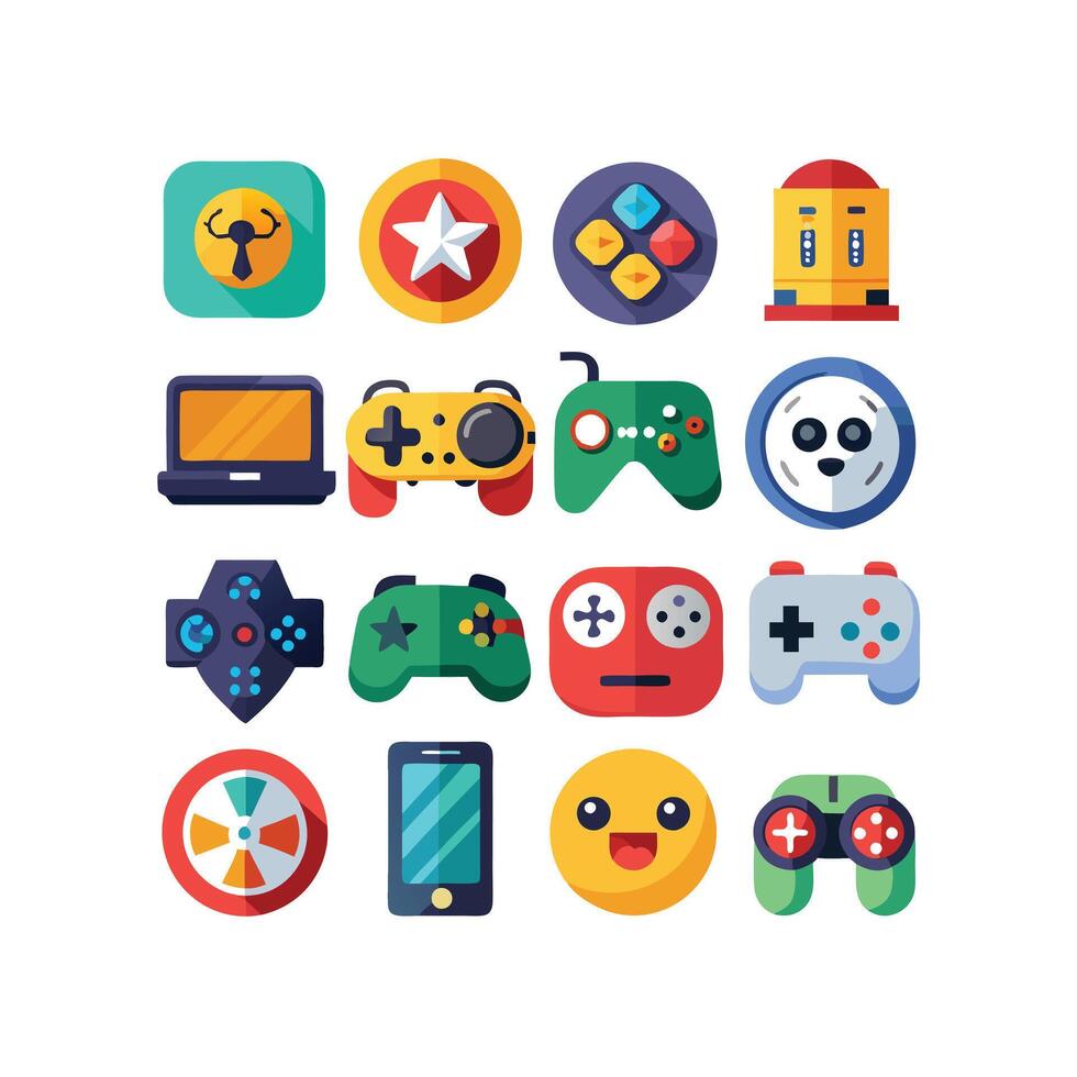 Gaming Icon Set Illustration vector