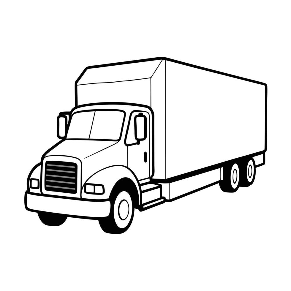 Realistic Truck Illustration vector
