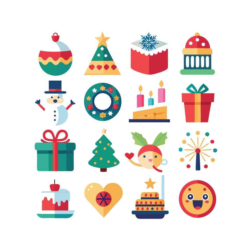 Holiday and Event Icon Set Collection IllustrationHoliday and Event Icon Set Collection Illustration vector